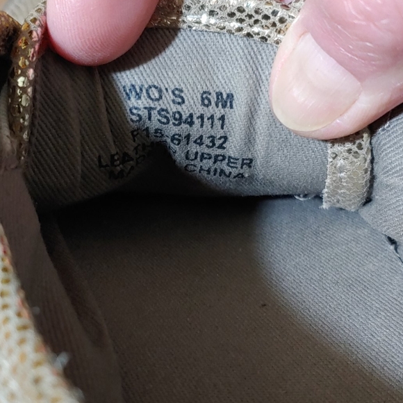 Sperry Seacoast Metallic Python Embossed Sneakers 6 - Picture 12 of 16